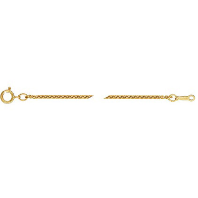 14k Gold Filled Wheat Chain  0.85mm necklace 40cm