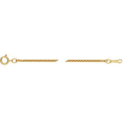 14k Gold Filled Wheat Chain  1.5mm necklace 40cm