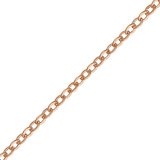 14k ROSE gold filled chain flat cable  0.3mm x 1.4mm x 1.65mm per Meter-findings-Beadthemup