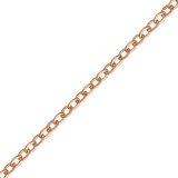 14k ROSE gold filled chain flat cable  0.3mm x 1.4mm x 1.65mm per 50cm-findings-Beadthemup