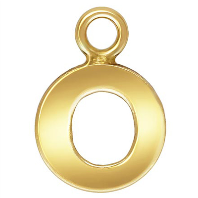 14k Gold filled letter "O" 0.5mm thick 5.6mm x 5.5mm