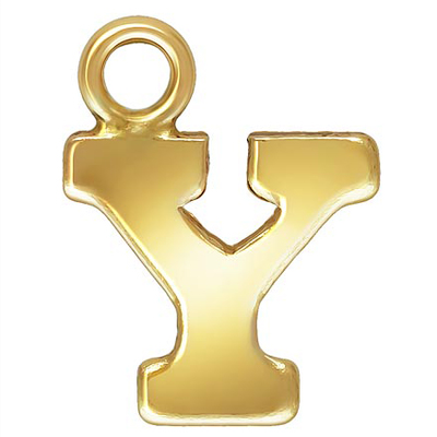 14k Gold filled letter "Y" 0.5mm thick 6.2mm x 5.7mm