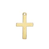 14k Gold filled Pendant Cross 10x16mm 2 pack-findings-Beadthemup