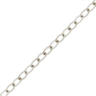 Sterling Silver Chain Cable 0.32x1.63x2.18mm PER 50cm