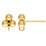 14k gold Filled 3 ball 3mm ball stud and back 2 pair