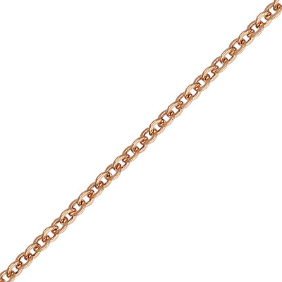 14k ROSE gold filled cable chain 1.2x1.3mm per meter