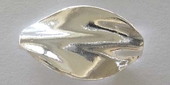 Sterling Silver Bead Oval Twist 21x13mm 1 pack-findings-Beadthemup