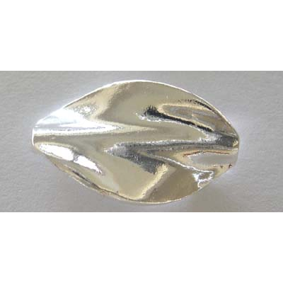 Sterling Silver Bead Oval Twist 21x13mm 1 pack