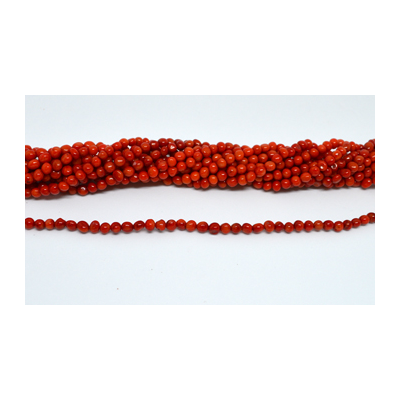 Red Coral nugget app 5-6mm strand 80 beads