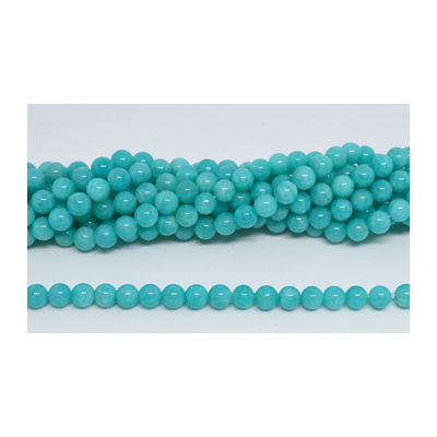 Amazonite Peruvian AA Polished Round 8mm strand 48 beads