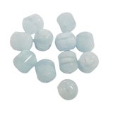 Aquamarine Barrel 8x10mm EACH BEAD-beads incl pearls-Beadthemup