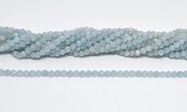 Aquamarine A Faceted Round 5mm Strand 76 beads-beads incl pearls-Beadthemup