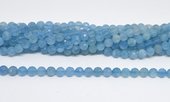 Aquamarine AA Faceted Round 8mm Strand 48 beads-beads incl pearls-Beadthemup