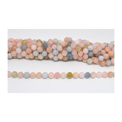 Beryl A/B Polished Round 10mm strand 38 beads