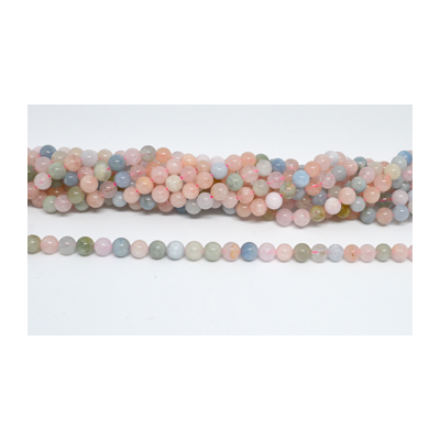 Beryl AA Polished Round 8mm strand 47 beads