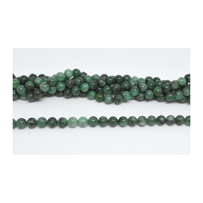 Emerald AA Polished round 8mm strand 50 beads