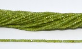 Peridot Faceted Cube 2.5mm strand 173 beads-beads incl pearls-Beadthemup