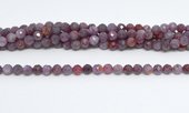 Ruby A Faceted Diamond Round 6mm strand 71 beads-beads incl pearls-Beadthemup