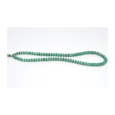 Amazonite Faceted Wheel 7x4mm Strand 80 beads