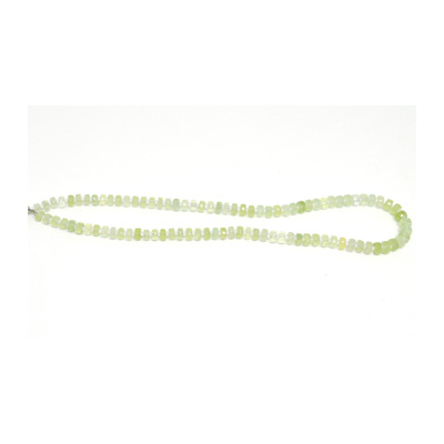 Prehnite Faceted Wheel 7x4mm Strand 80 beads