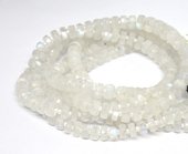 Rainbow moonstone Faceted Wheel 7x4mm Strand 80 beads-beads incl pearls-Beadthemup