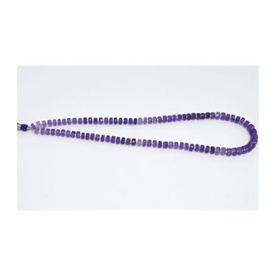 Amethyst Faceted Wheel 7x4mm Strand 80 beads