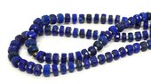 LAST STRANDS Lapis Faceted Wheel 7x4mm Strand 80 beads-beads incl pearls-Beadthemup