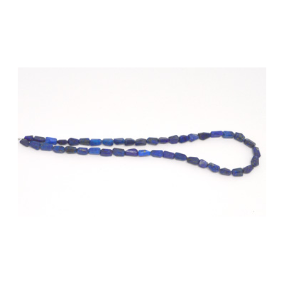 Lapis Faceted Nugget approx 9x5mm strand 42 beads