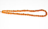 Carnelian Faceted Nugget approx 9x5mm strand 42 beads-beads incl pearls-Beadthemup