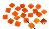 Carnelian Faceted Square 7-8mm EACH BEAD-beads incl pearls-Beadthemup