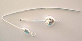 Sterling Silver Sheppard 6mm Heart 45mm"V" pair-findings-Beadthemup