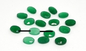 Green Onyx Faceted Oval 7.5x11.5mm EACH BEAD-beads incl pearls-Beadthemup