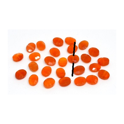 Carnelian Side drill Oval 6x8mm EACH BEAD