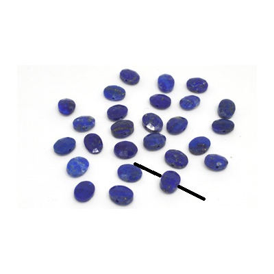 Lapis Side drill Oval 6x8mm EACH BEAD