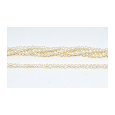 Fresh Water Pearl potato 3.5x4mm Strand 100 pearls