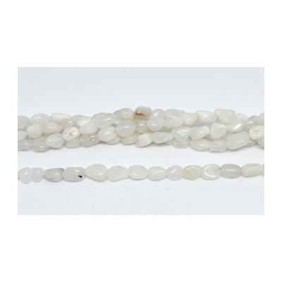 Moonstone Polished nugget 6x8mm strand 50 beads