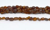 Orange Garnet polished nugget 6x8mm strand 58 Beads-beads incl pearls-Beadthemup