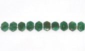 Amazonite Russian Side drill Hexagon 10x15mm EACH bead-beads incl pearls-Beadthemup