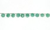 Amazonite top drill Hexagon 10mm EACH BEAD-beads incl pearls-Beadthemup