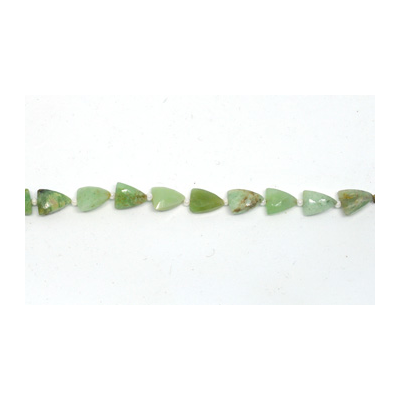 Chrysoprase Faceted Triangle 7x9mm EACH BEAD
