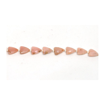 Pink Opal Faceted Triangle 7x9mm EACH BEAD