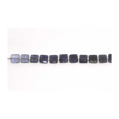 Iolite Faceted Square 8-9mm EACH BEAD