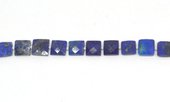 Lapis Faceted Square 9-10mm EACH BEAD-beads incl pearls-Beadthemup