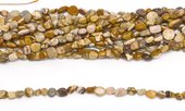 Picture Jasper nugget 6x8mm strand 63 beads-beads incl pearls-Beadthemup