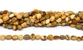 Picture Jasper nugget 6x8mm strand 48 beads-beads incl pearls-Beadthemup