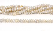 Fresh Water Pearl Keshi  5-6mm center drill Strand 129 beads-beads incl pearls-Beadthemup