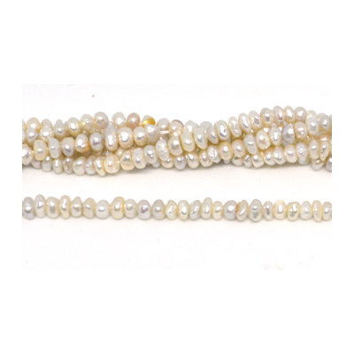 Fresh Water Pearl Keshi  5-6mm center drill Strand 129 beads