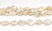 Fresh Water Pearl Keshi 14-15x18mm Strand 20 beads-beads incl pearls-Beadthemup