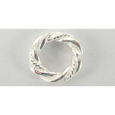 Sterling Silver Ring 22mm double twist 1 pack