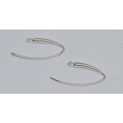 Sterling Silver Sheppard 20mm front 30mm back pair